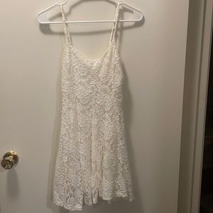 AE cream lace mini dress